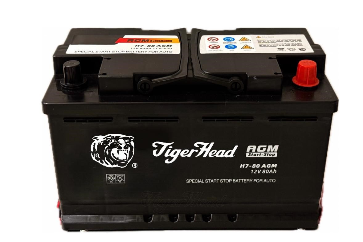 Tiger Head H7-80 AGM Start-Stop Batteries 